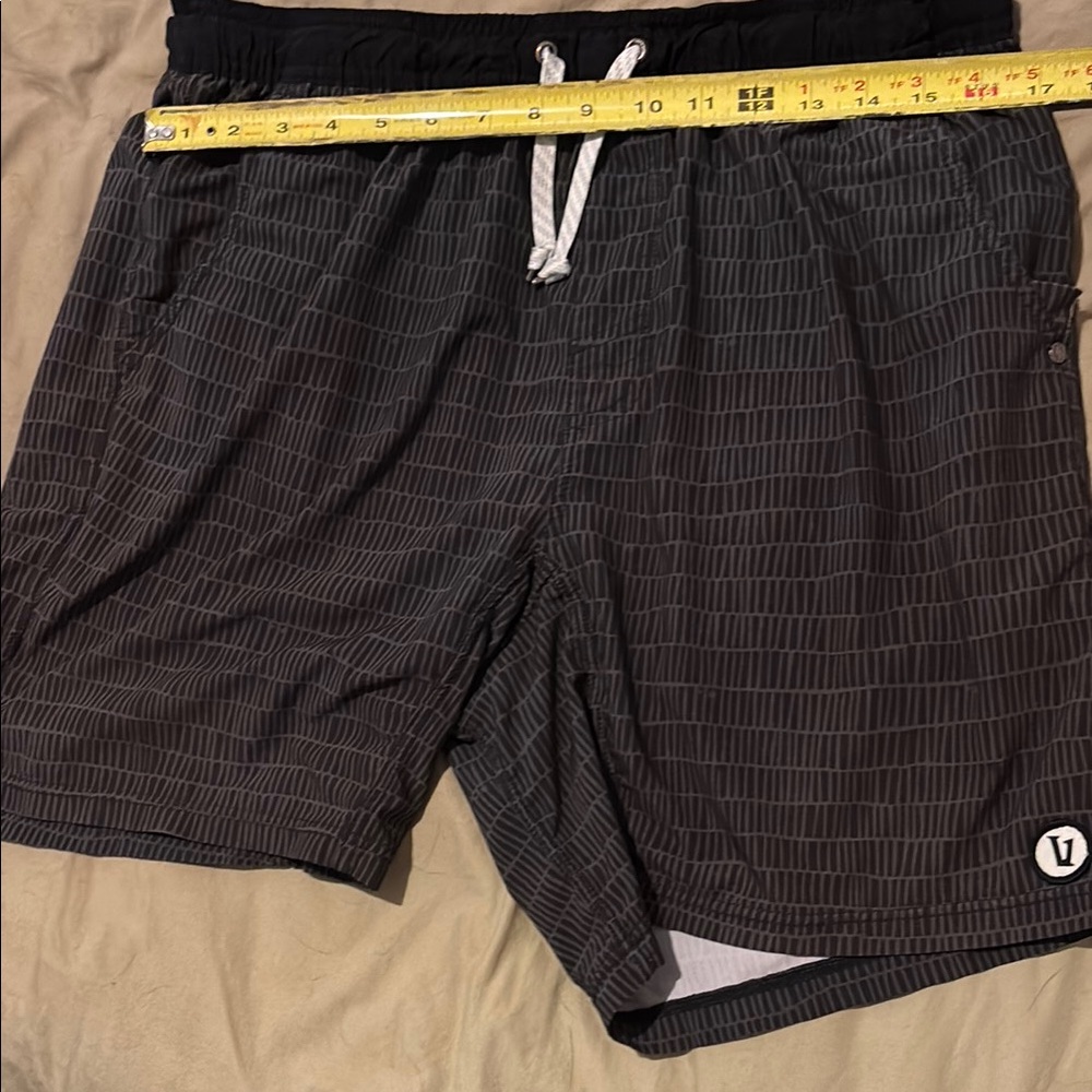 Vuori Black and Gray Athletic Shorts